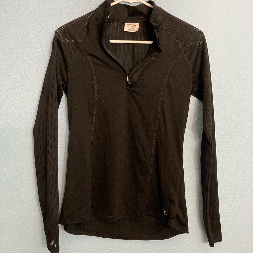 Danskin Now 3/4 Zip Pullover - Mesh